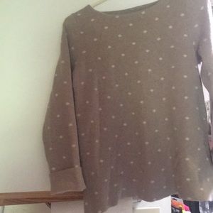 Cynthia Rowley Wool Blend 3/4 Sleeves Polka Dots